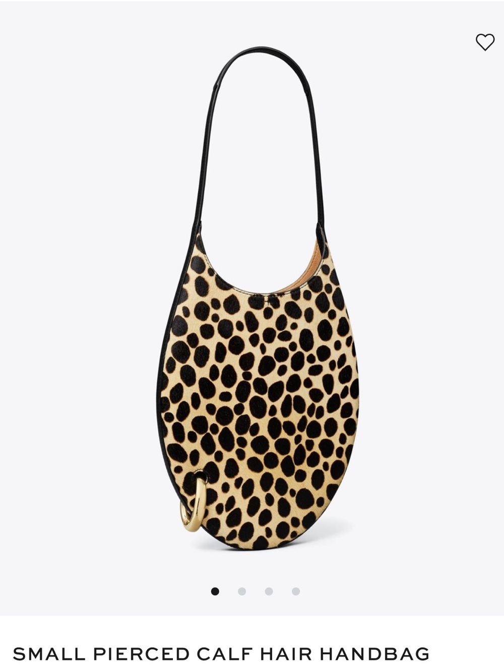 Tory Burch Small Pierced Calf Hair Handbag